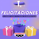 Cheque regalo Banpresto - Felicidades