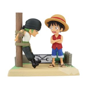 Figura Luffy & Zoro One Piece - World Collectable Log Stories 7cm