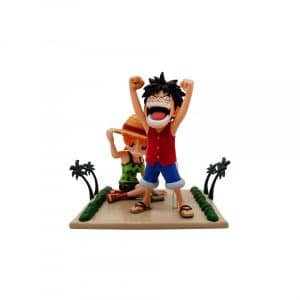 Figura Monkey D. Luffy & Nami One Piece World Collectable - Log Stories 7cm