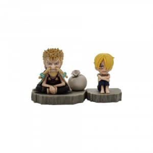 Figura Sanji & Zeff One Piece - World Collectable Log Stories 6cm