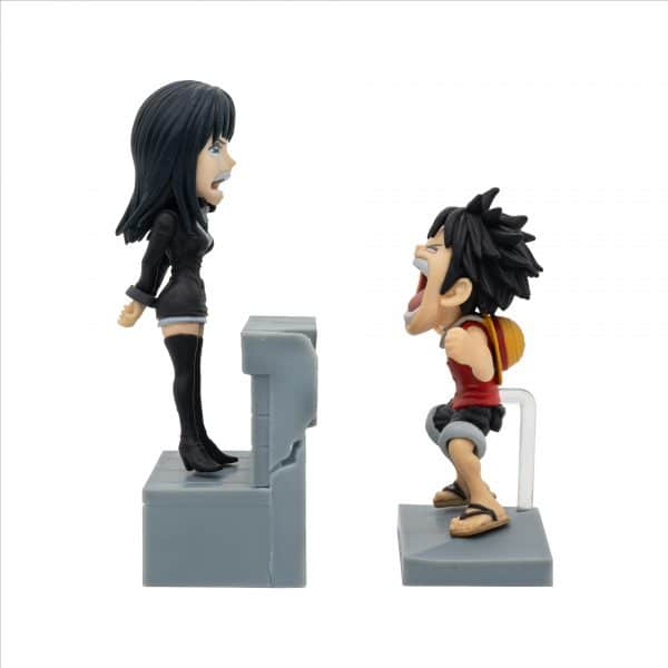 Action Figure One Piece - Monkey D. Luffy & Nico Robin, Banpresto World Collectable Log Stories, 10 Cm
