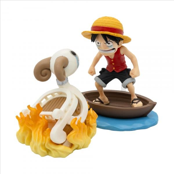 Figura Monkey.D.Luffy & Going Merry One Piece - World Collectable Log Stories 8cm