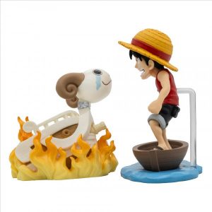 Figura Monkey.D.Luffy & Going Merry One Piece - World Collectable Log Stories 8cm
