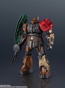 Figura articulada GU‑38 ZAKU II (Unidentified Type) Solari Gundam Universe Tamashii Nations - 15cm, PVC/ABS