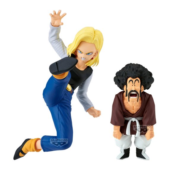 Figura Android 18 Vs Mr. Satan (Vs Mighty Mask) Dragon Ball Z - Match Makers 11 & 8cm