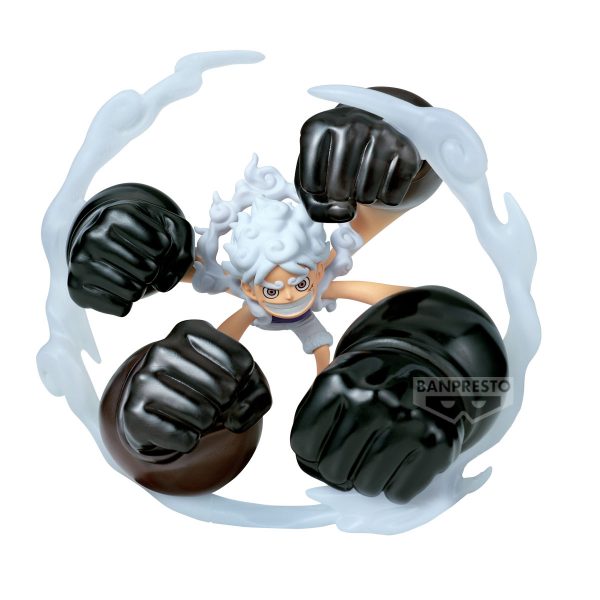 Figura Monkey D. Luffy Gear5 - Gum-Gum Dawn Gatling One Piece - World Collectable Special 12cm