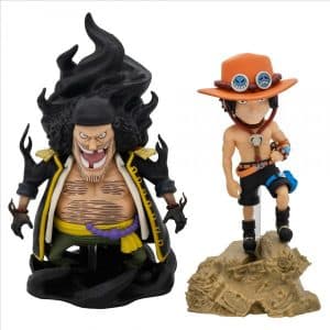 Figura Portgas D. Ace Vs Marshall D. Teach One Piece - World Collectable Log Stories 8cm