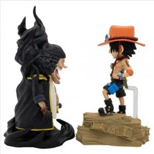 Figura Portgas D. Ace Vs Marshall D. Teach One Piece - World Collectable Log Stories 8cm