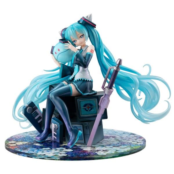 Figura Hatsune Miku X OO Gundam Mobile Suit Gundam 45th Anniversary X Hatsune Miku - Lucrea - Megahouse