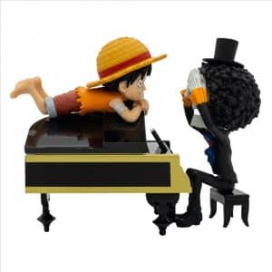Figura Monkey D. Luffy & Brook One Piece - World Collectable Log Stories - "That’S Great!! After All This Time, He'S Still…!!!" 8cm